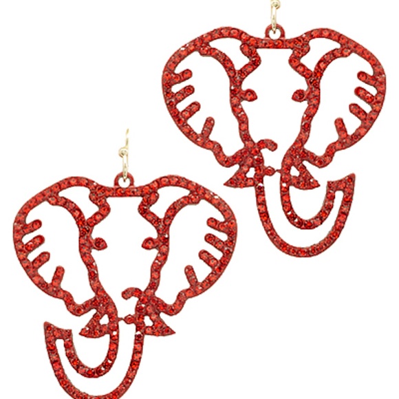 Elephant Drop Earrings - Picture 2 of 2